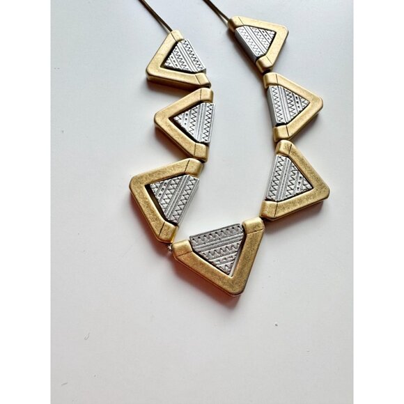 MADEWELL Brass Silver Triangle Cluster Princess Necklace - Picture 6 of 9